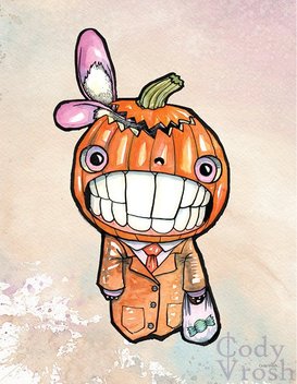 Halloween - Pumpkin -Art - Cody Vrosh - Illustration