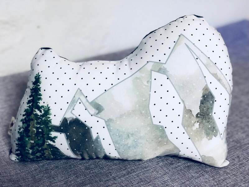 SFEtsy, #Inktober, #InktoberSFetsy , Instagram, Mountains, Nature, Pillow, Home Decor
