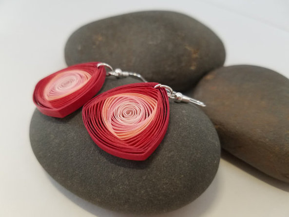 Paper Sweetly, SFetsy, Eco Friendly, Green, Paper, Quilling Jewelry, Earth Day