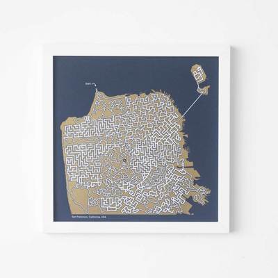 Map - Art Print - Home Decor - WehaveInCommons - CivicCenter - Shop Local - Wall Art - Dirty AlleyDesign - Puzzle